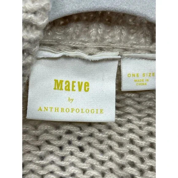 Anthropologie Maeve Cardigan Sweater The Susannah 3D Heart Preppy One Size NWT - Picture 11 of 11